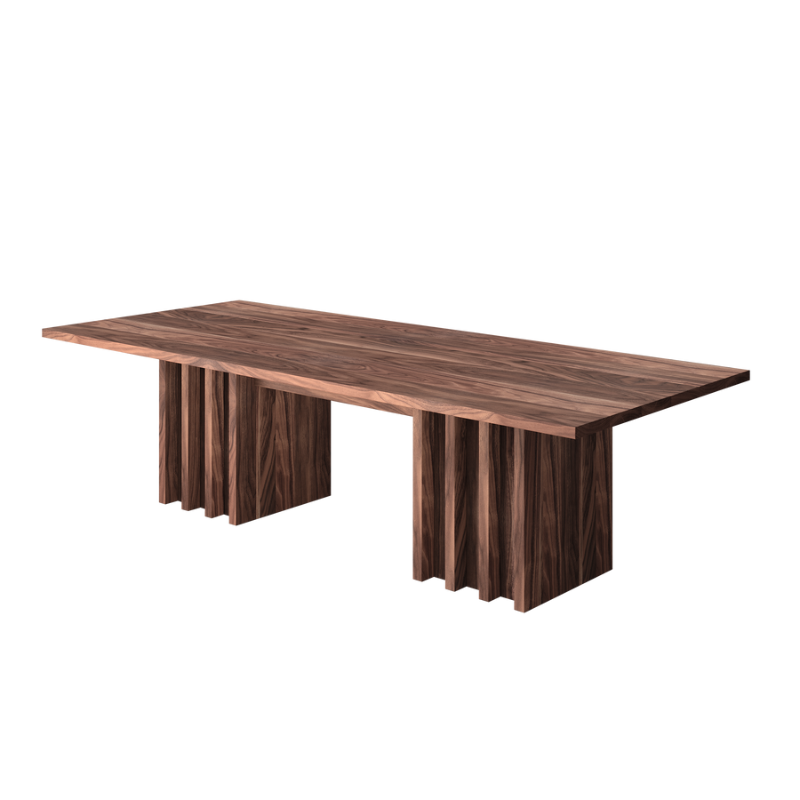 矩形木餐桌