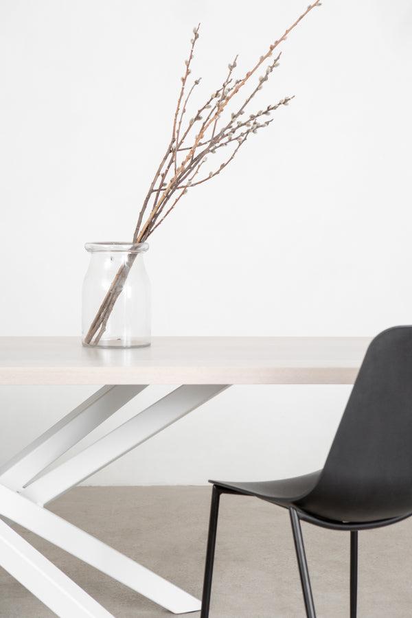 modern meeting table in white