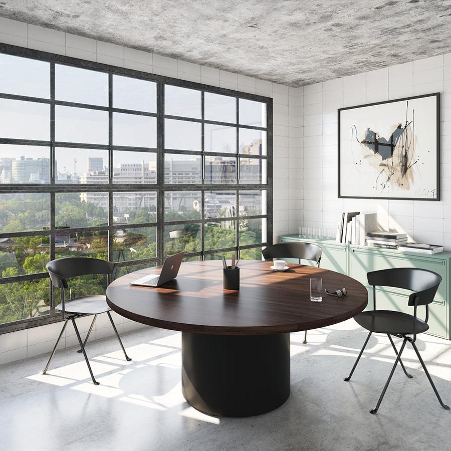 Modern round meeting table