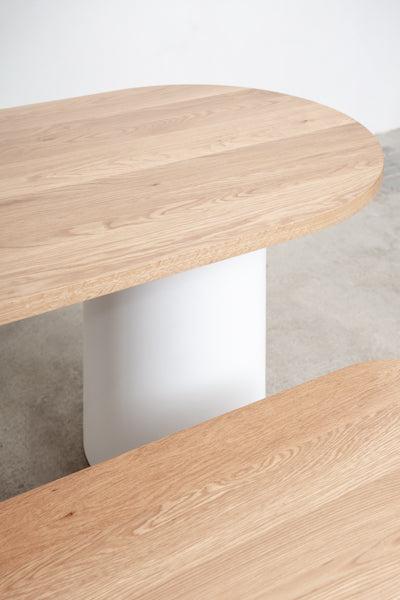 modern conference table - wood detail