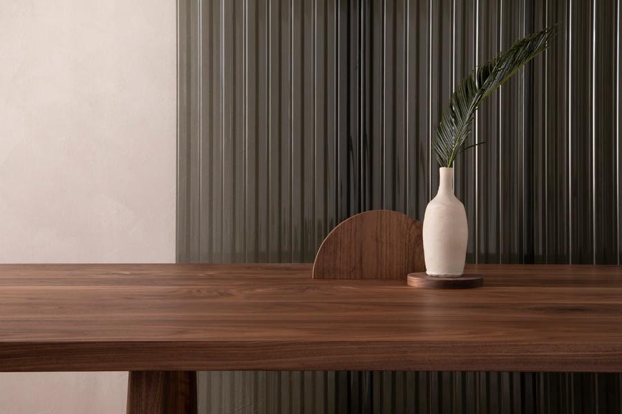 solid wood boardroom table